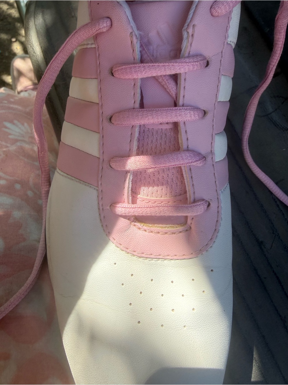 Vintage Adidas Women's Spiked Golf Shoes Pink 7.5 2007 Y2K $120 retail sports - Picture 3 of 9
